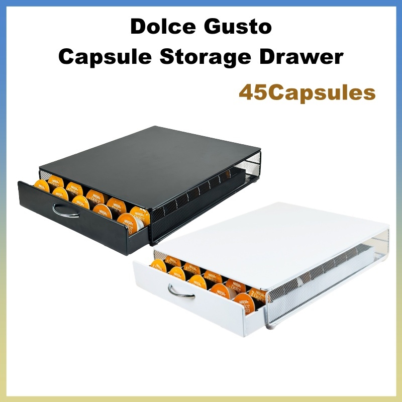 Dolce Gusto Machine Stand & Capsule Storage Drawer, Can fit up to 45Capsules / Dolce Gusto