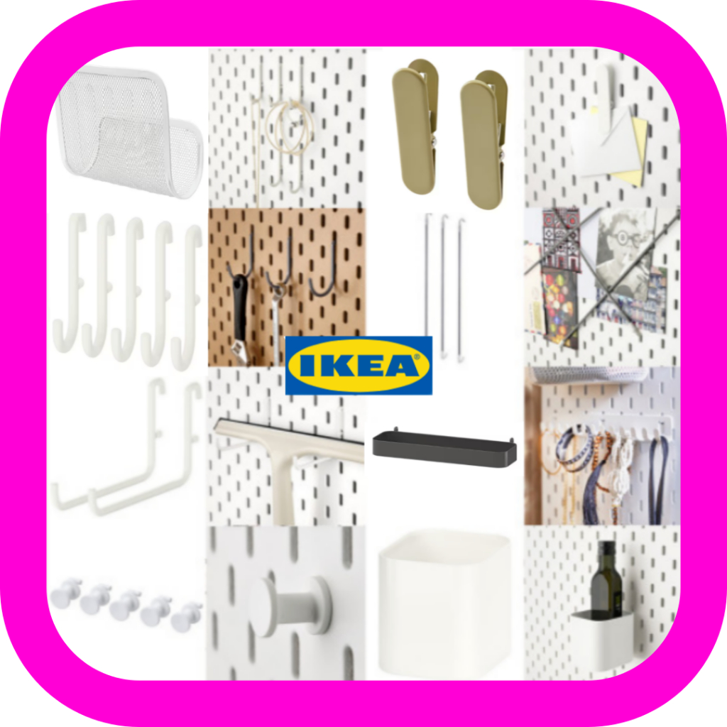 [IKEA] SKADIS Pegboard Accessories / No Drill Pegboard Accessories