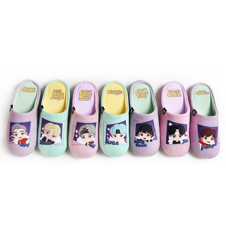 KOREA BTS TinyTAN Children's Flops Slippers KPOP INDOOR Sandals Shopee Philippines