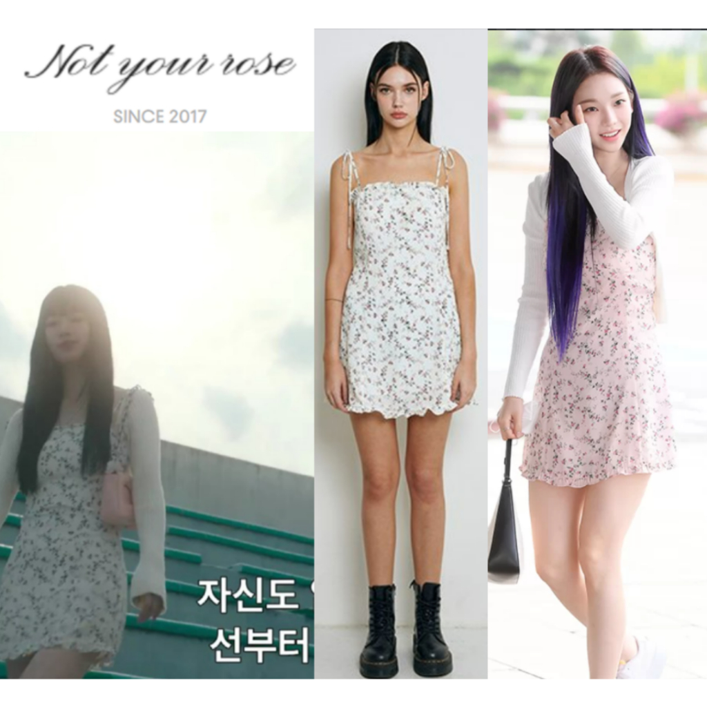Genuine Product from korea Not your rose feminine frill mini