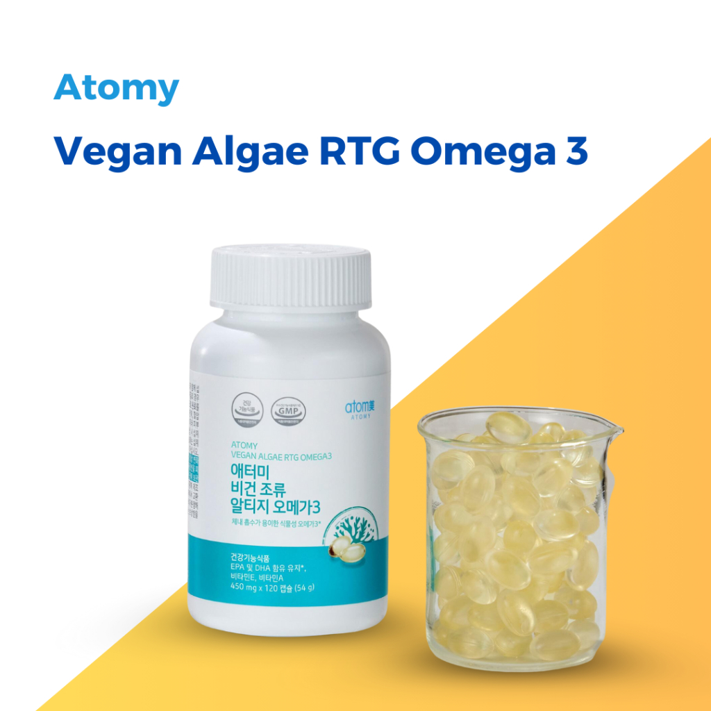 Atomy Vegan Algae RTG Omega 3 450mg x 120 capsules Shopee Philippines