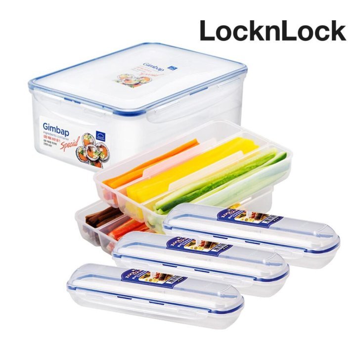 LocknLock Classic Airtight Kimbap Ingredients Container Case Set Rice