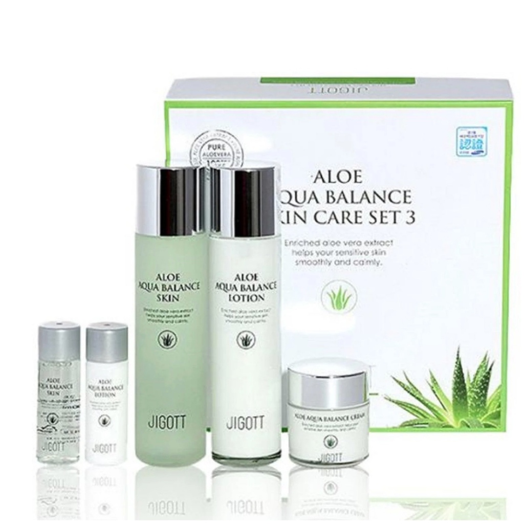 Jigott - ALOE AQUA BALANCE SKIN CARE 3SET | Shopee Philippines