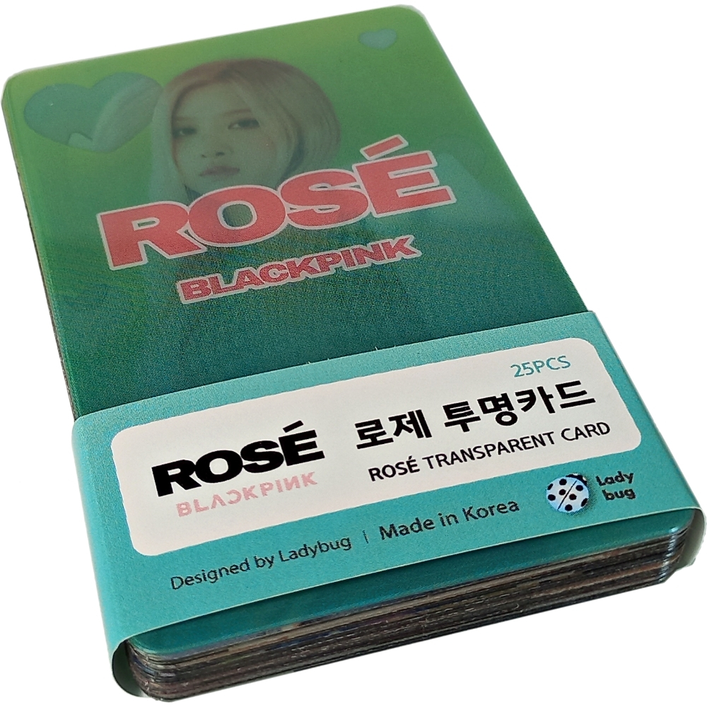 K-POP BLACKPINK(ROSE) Transparent Photocard Set 25pcs | Shopee Philippines