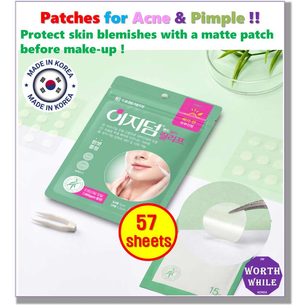 Easyderm Relief Patch For Acne & Pimple to Natual Cover /57 sheets ...
