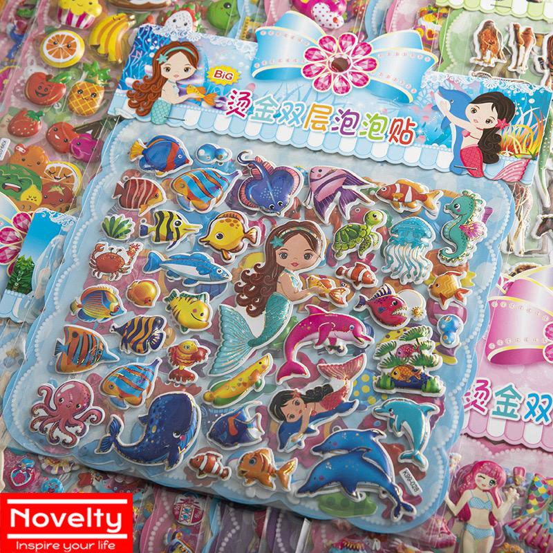 ( Local seller) Double layer stickers Kids Goodie Bag Puffy Sticker 3D ...