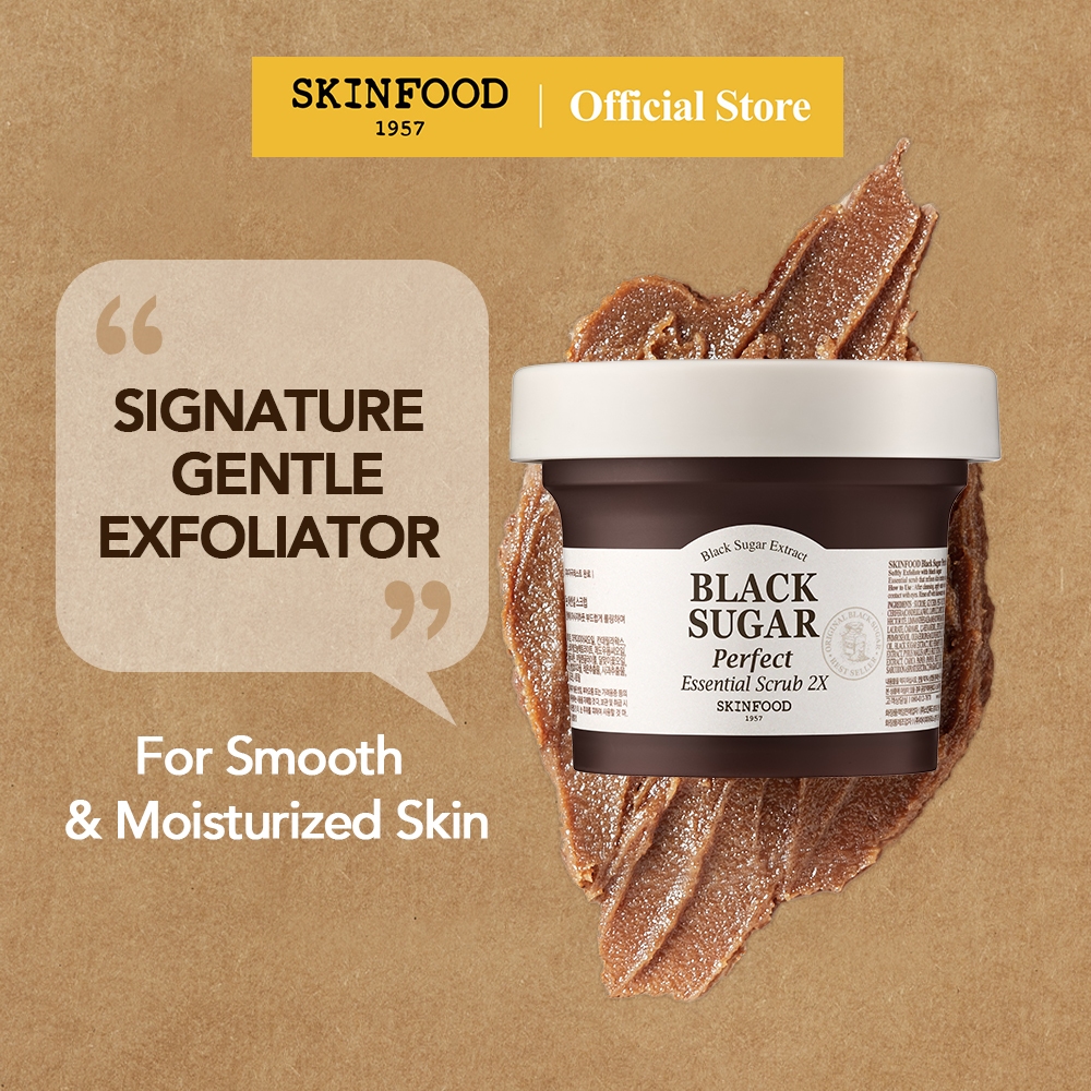 [SKINFOOD Official] Black Sugar Perfect Essential Scrub 2X 100g & 210g