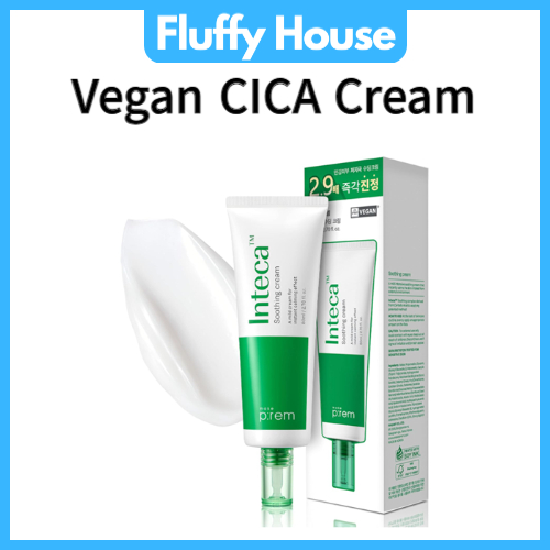 MAKEPREM INTECA Intensive Soothing CICA Cream VEGAN Nano-Sized Centella ...