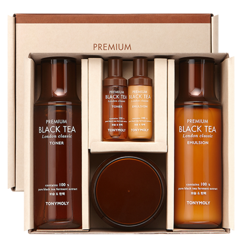 TONYMOLY The Black Tea London Classic Skincare 3 piece Set Shopee