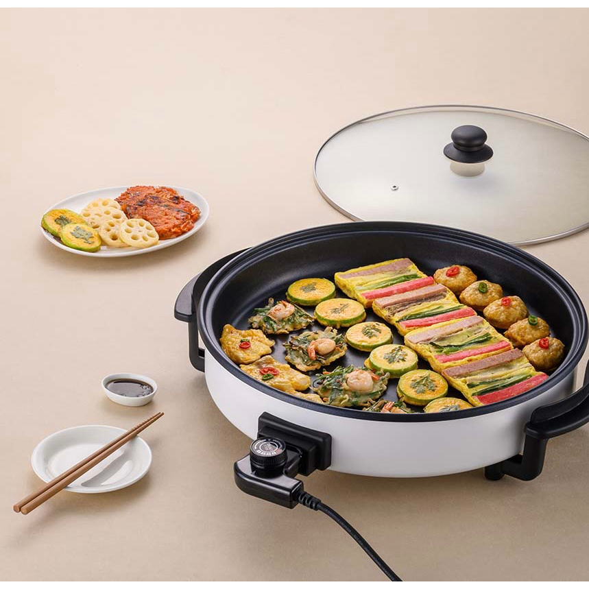 LocknLock Korea Electric Frying Pan Round XL Size | Shopee Philippines