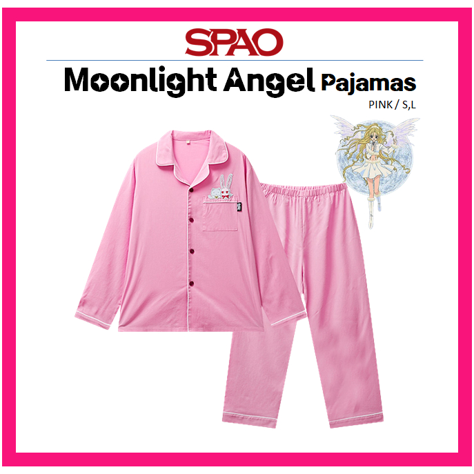[SPAO] Moonlight Angel Pajamas PINK (Small / Large) | Shopee Philippines