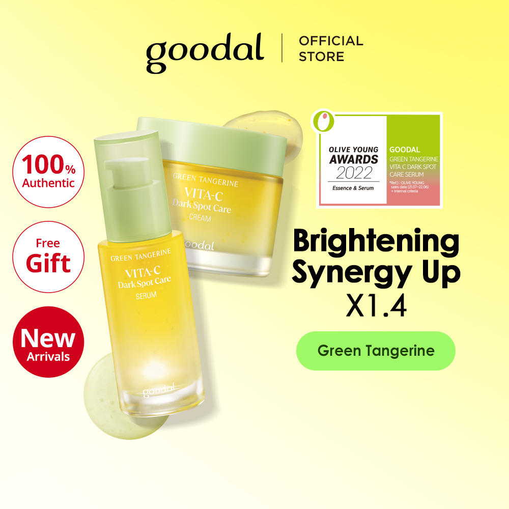 [GOODAL] Green Tangerine Vita C Serum & Cream Duo Set (Brightening