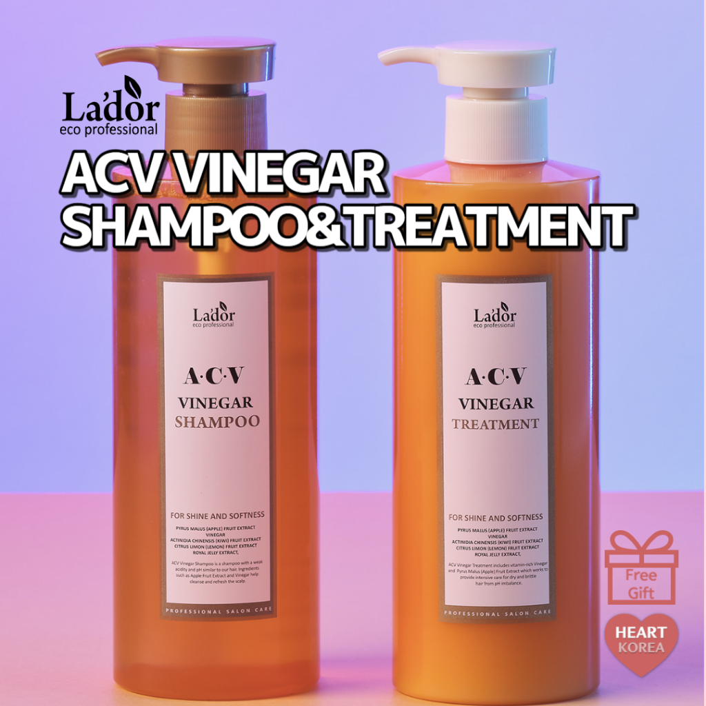 Lador ACV Apple Vinegar Shampoo/ Treatment (150ml/430ml) Shopee
