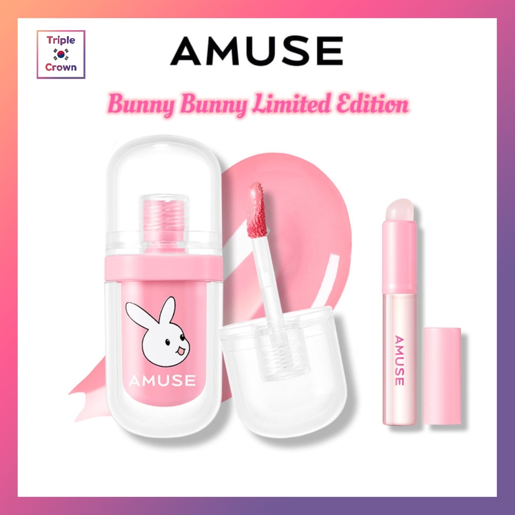 【AMUSE】 VEGAN JEL-FIT TINT 3.8g/Mini Silicone Lip Brush | Shopee ...