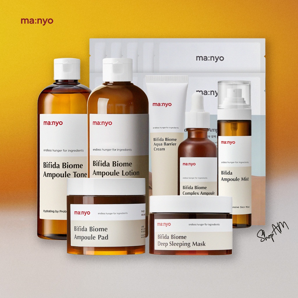 MANYO Bifida Biome Collection Ampoule Lotion Toner Pad Aqua Barrier ...