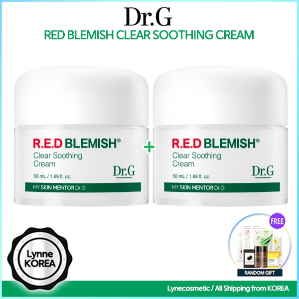 [1+1] Dr.G Red Blemish Clear Soothing Cream / Acne Cream 50ml | Shopee ...