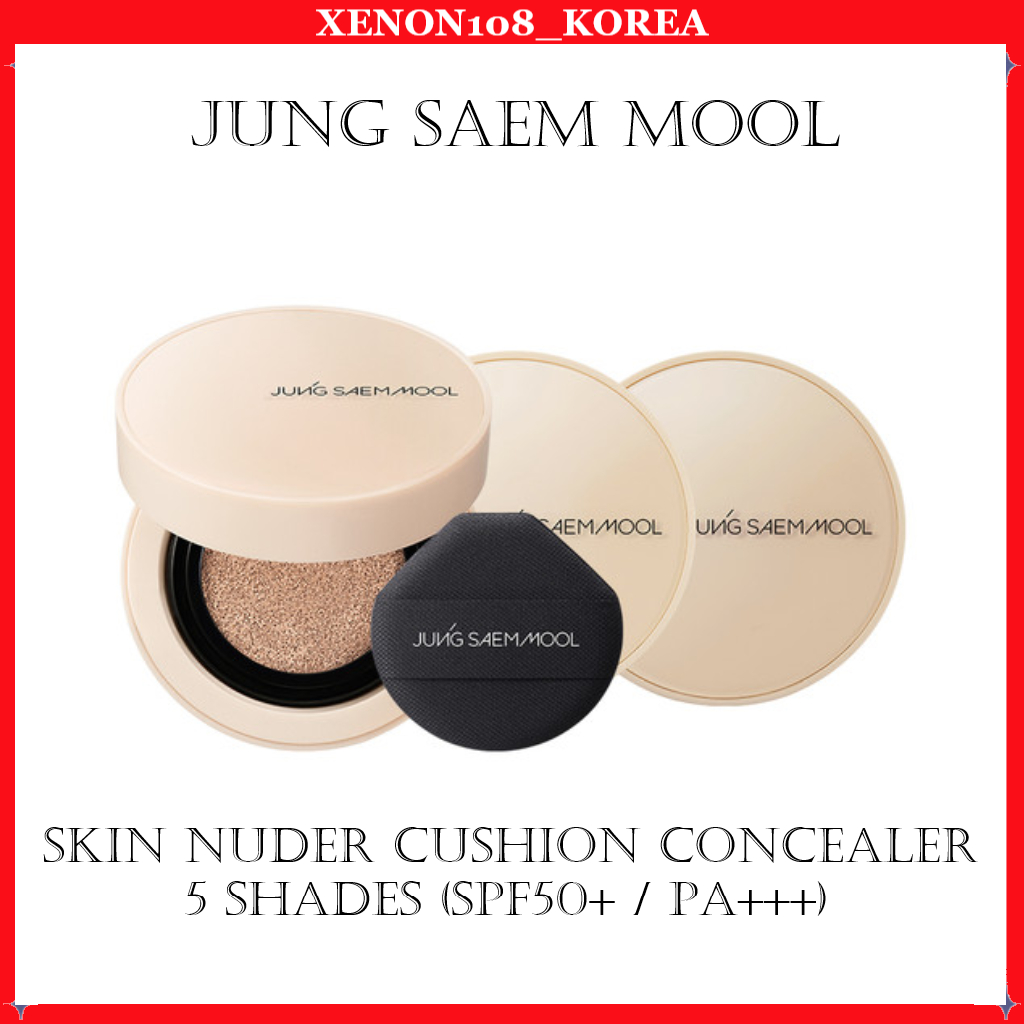JUNG SAEM MOOL SKIN NUDER CUSHION CONCEALER 5 SHADES (SPF50+ / PA