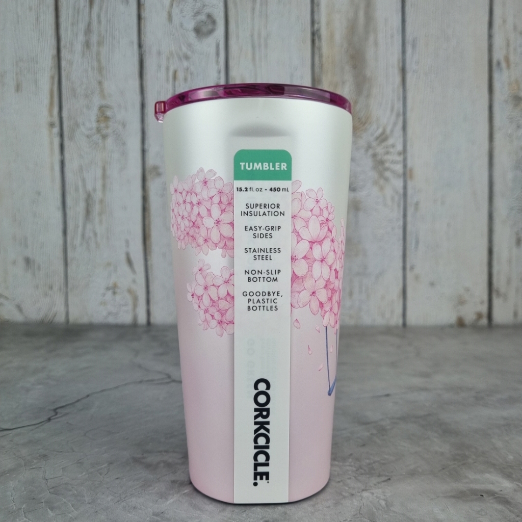 STARBUCKS KOREA SS Blossom secret garden Corkcicle Tumbler 450ml 24 MD Limited Sakura Shopee