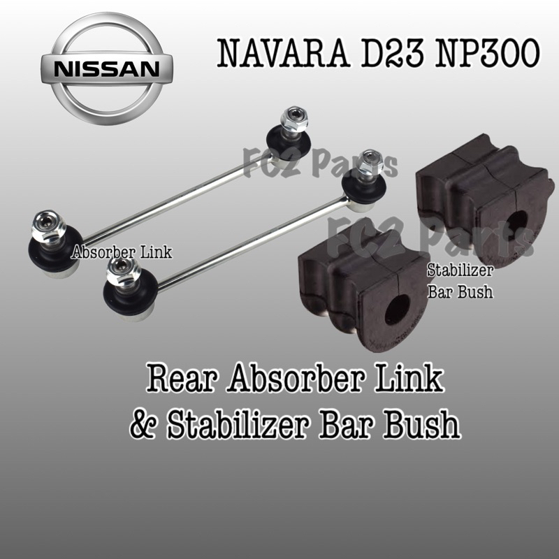 OEM 1car 4pcs Nissan Navara NP300 D23 Rear Absorber Link & Stabilizer ...