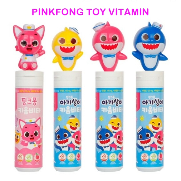 [PINKFONG] Pinkfong Toy / Baby shark/ Figure Vitamin C Candy (1Pcs ...