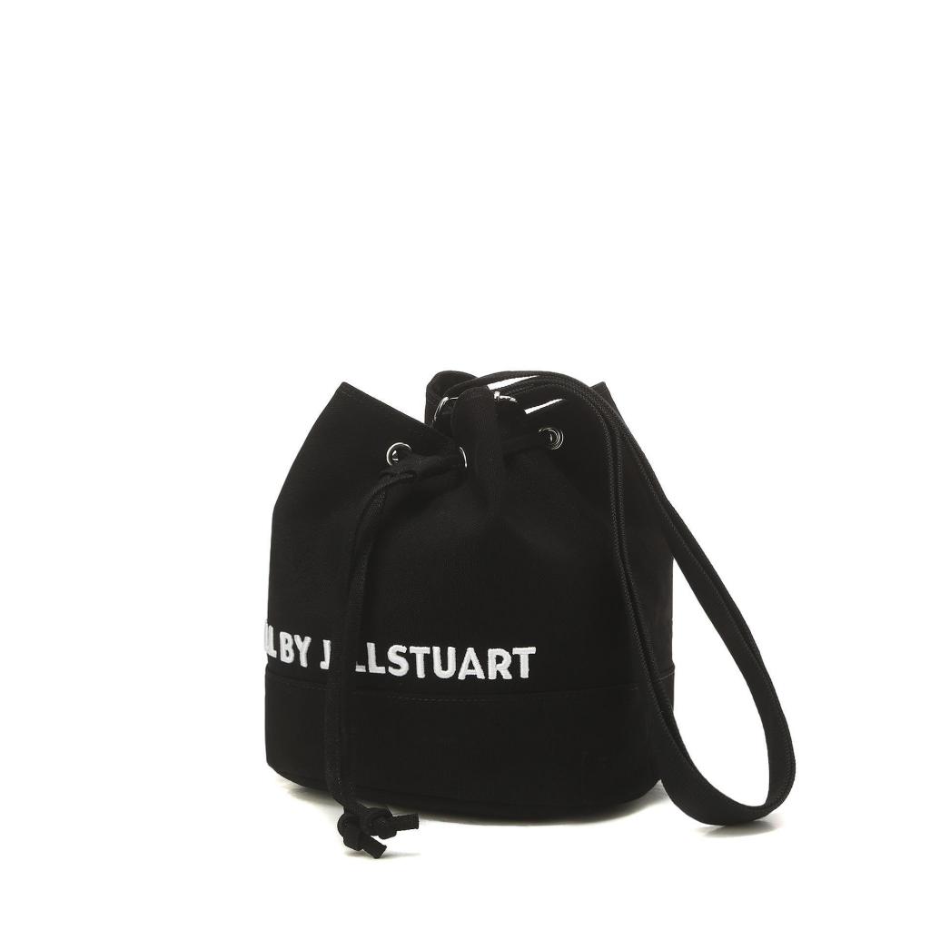 JILL BY JILLSTUART Momo black logo embroidery canvas