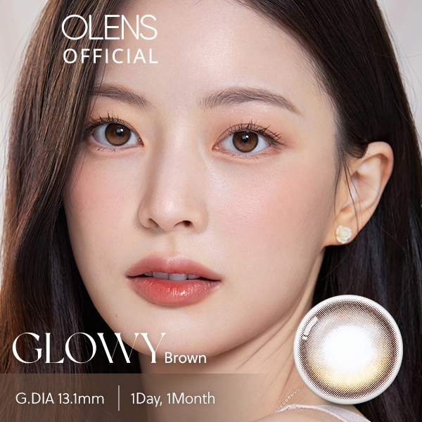 OLENS Official Glowy Brown 1Month 2P Colored Contact Lens Shopee