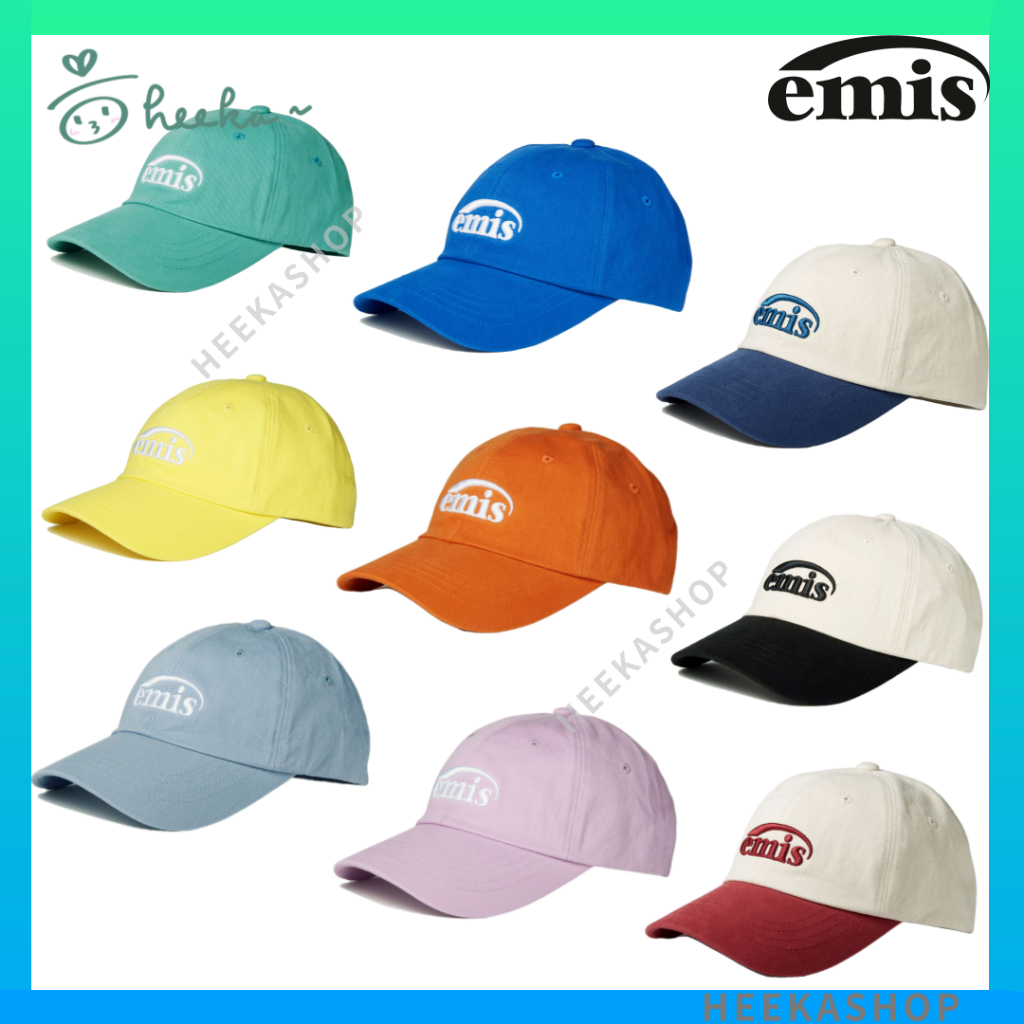 HEEKASHOP KOREA EMIS NEW LOGO BALL CAP | Shopee Philippines