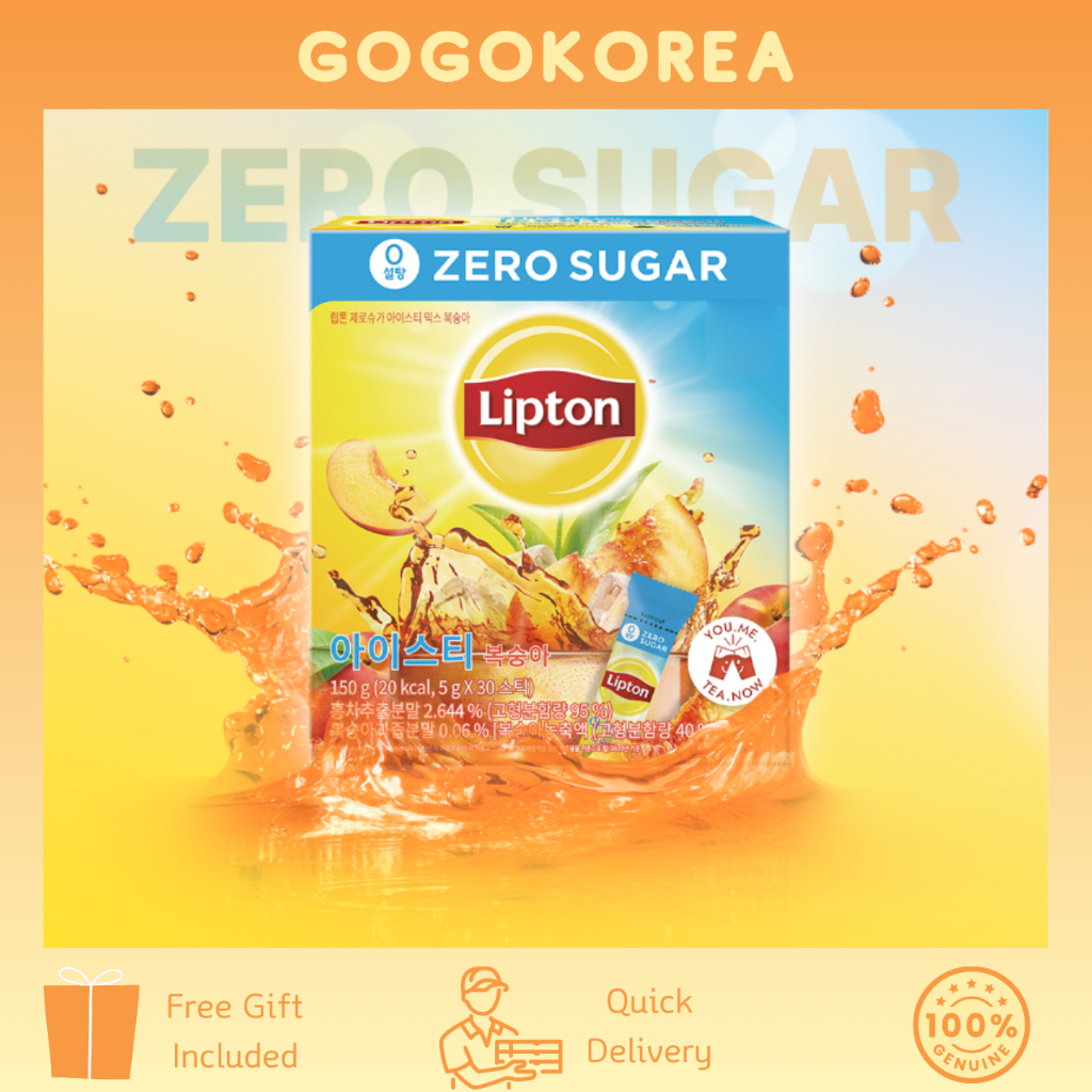 Lipton Zero Sugar Ice Tea Peach 10T 30T 0kcal Ice Tea Shopee