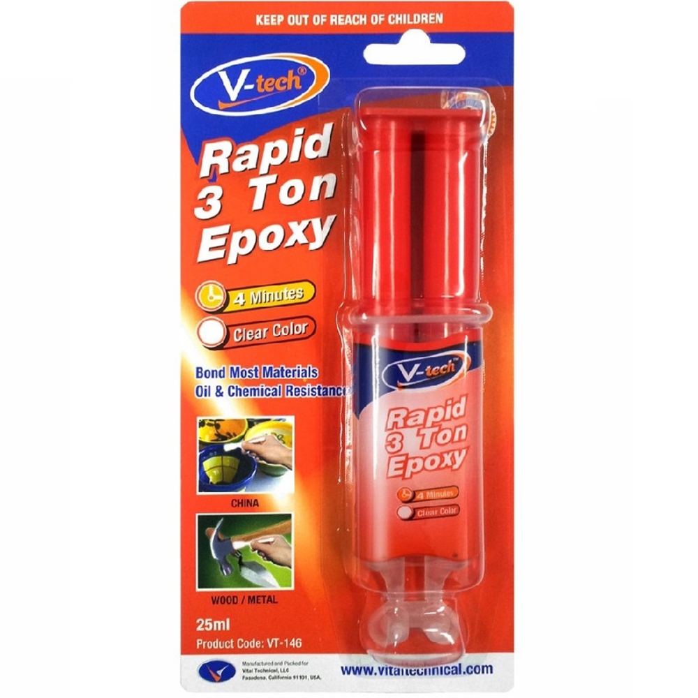 V-TECH Rapid 3 Ton 4 Min Epoxy Adhesive DIY Repair | Shopee Philippines