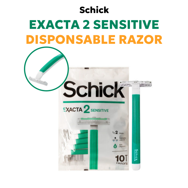 SCHICK Exacta2 Sensitive Disponsable Razor | Shopee Philippines