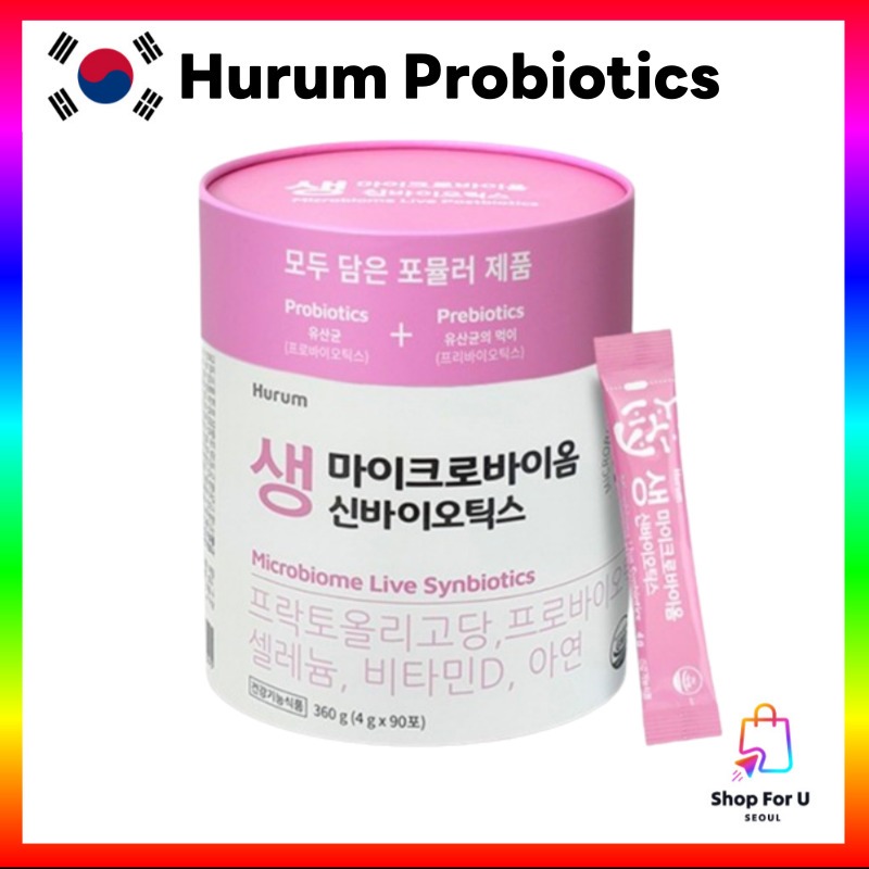 [Hurum] Microbiome Live Synbiotics 4gX90P Probiotics Prebiotics Zinc ...