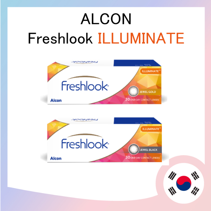 [ ALCON ] Freshlook ILLUMINATE Jewel Black / Jewel Gold / Rich Brown ...