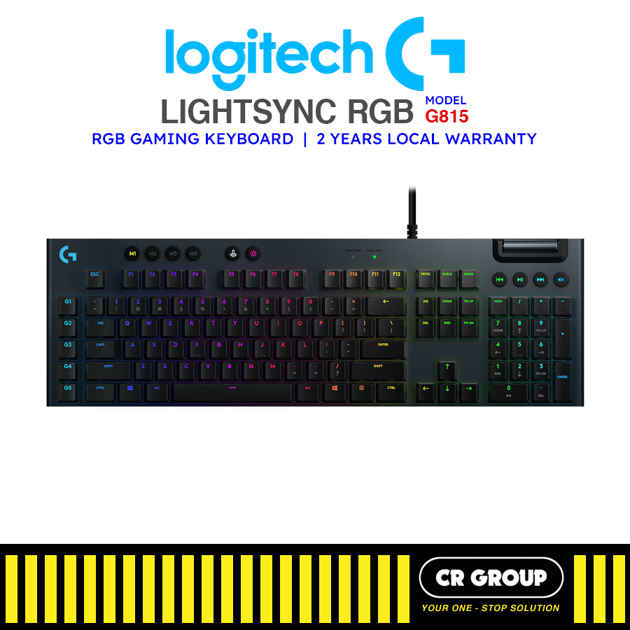 Logitech G G815 - LIGHTSYNC RGB Gaming Keyboard - Dedicated G-Keys - GL ...