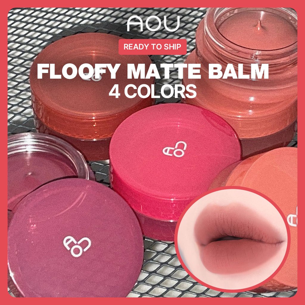 [AOU] NEW Matte Poseol Balm 4 Colors Floofy Matte Color Lip Tint Balm Koeran Latest Released