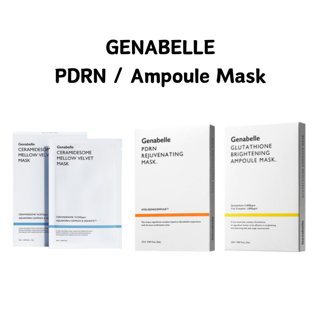 Genabelle PDRN Mask Glutathione Brightening Ampoule Skincare for ...