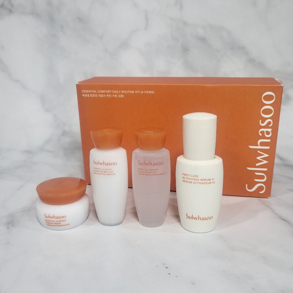 [sulwhasoo] essential comfort daily routine kit (4 items) caseless ...