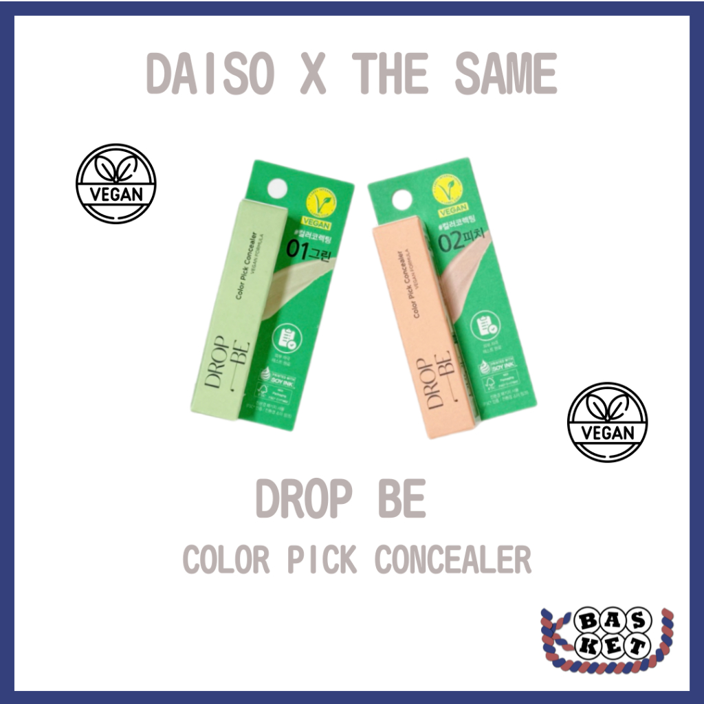[DAISO X THE SAEM] DROPBE Color Pick Concealer Vegan Formula 4.5g SPF30 ...