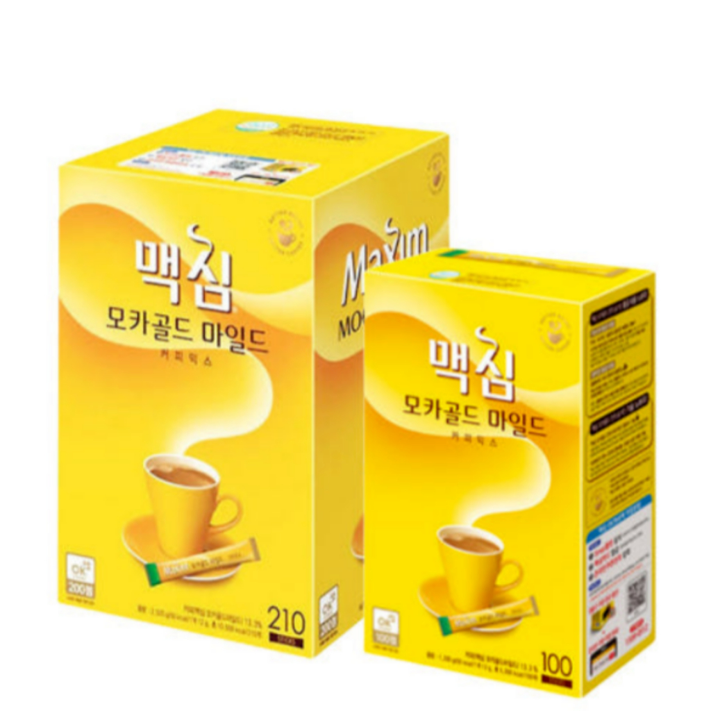 Maxim Mocha Gold Mild Coffee Mix 50/100T S gold coffee chocolate snacks ...