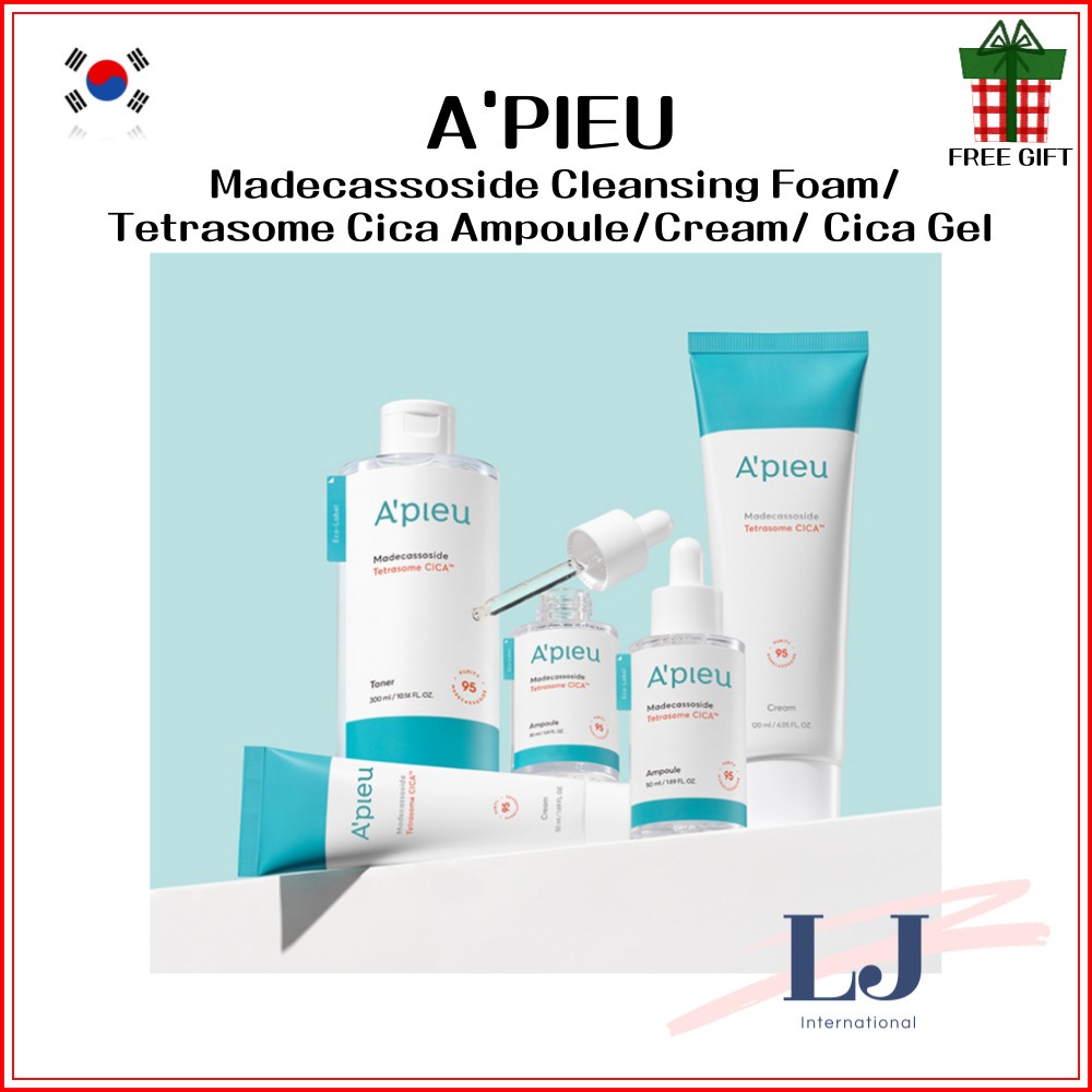 A'PIEU Madecassoside Cleansing Foam/ Tetrasome Cica Ampoule/Cream/ Cica ...