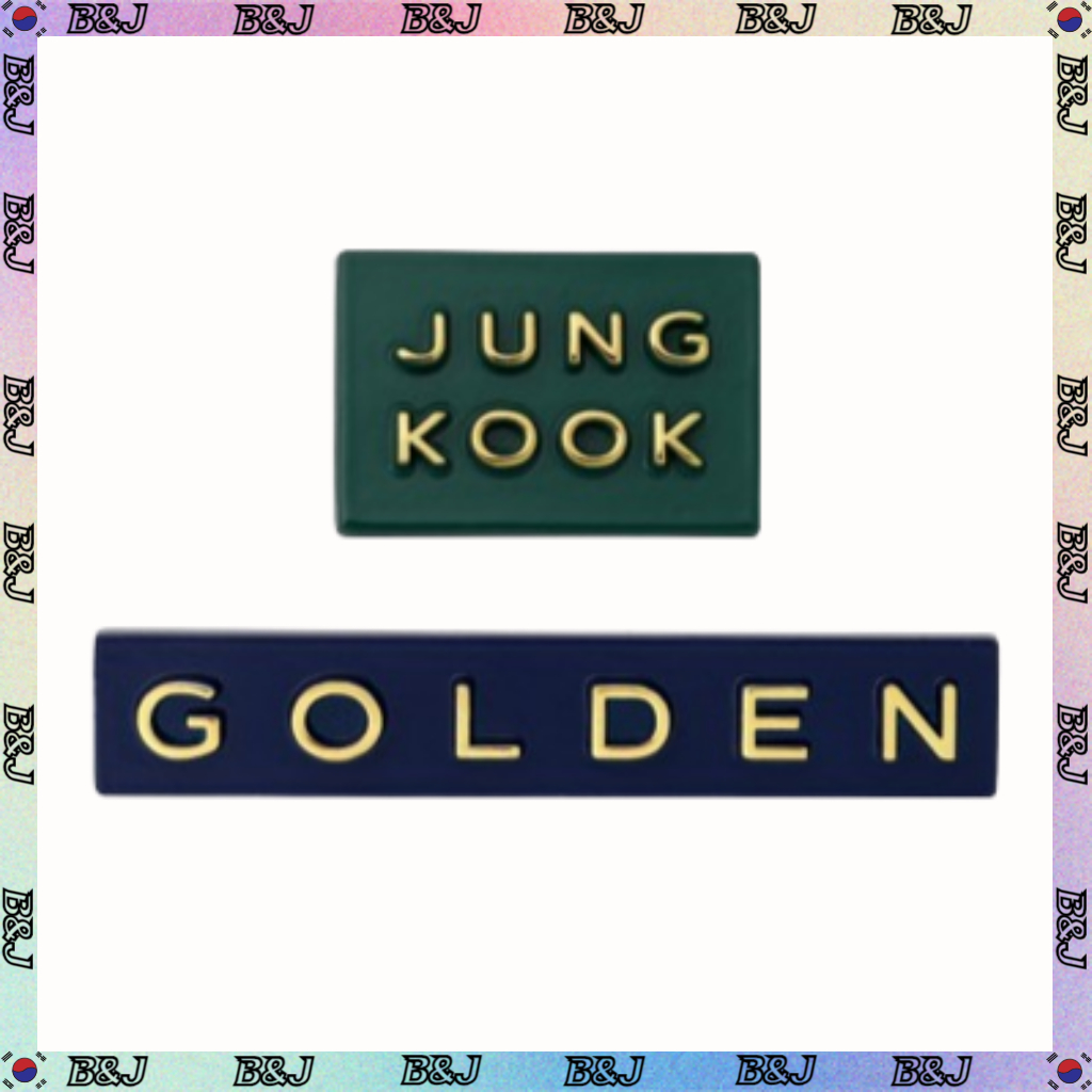 [kpop Jung Kook] Bts Badge Set Golden 