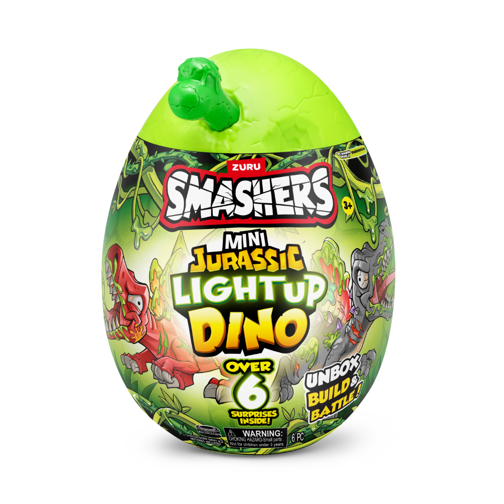 Smashers Mini Jurassic Light Up Dino Egg Spinosaurus - Œuf Dinosaure Lumineux à Écraser Par ZURU
