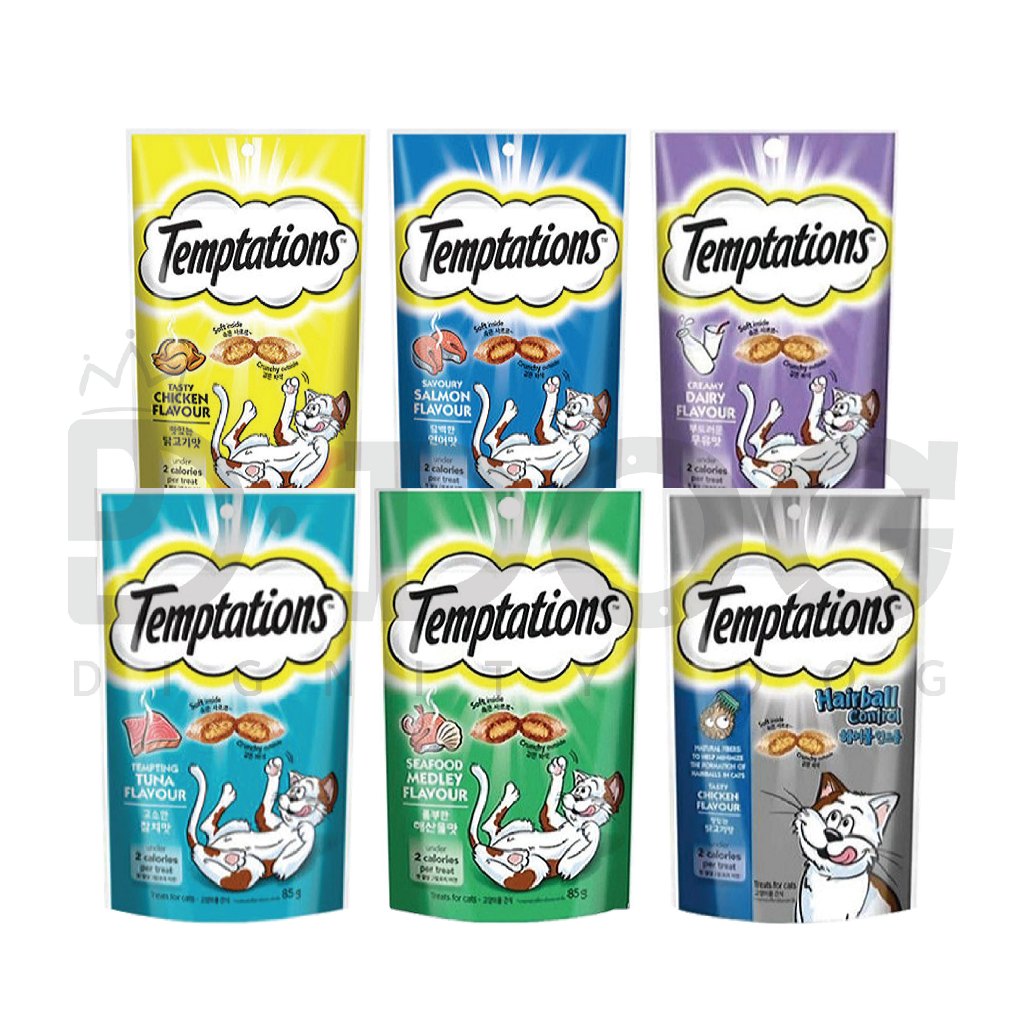 TEMPTATIONS 】 75g Cat Treats Pet Cookies Cats Crunch & Soft Snack ...