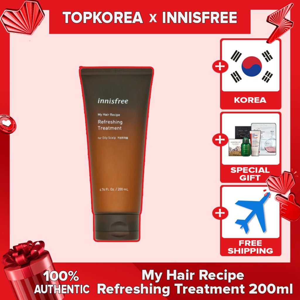 Innisfree Tube My Hair Recipe Refreshing T.rea.tment 200ml TOPKOREA ...