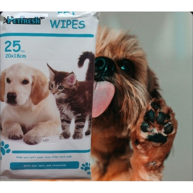 (Bundle Of 150,25) Pet Wipes Water Wipes Dog Cat Wipe 25s Anti ...