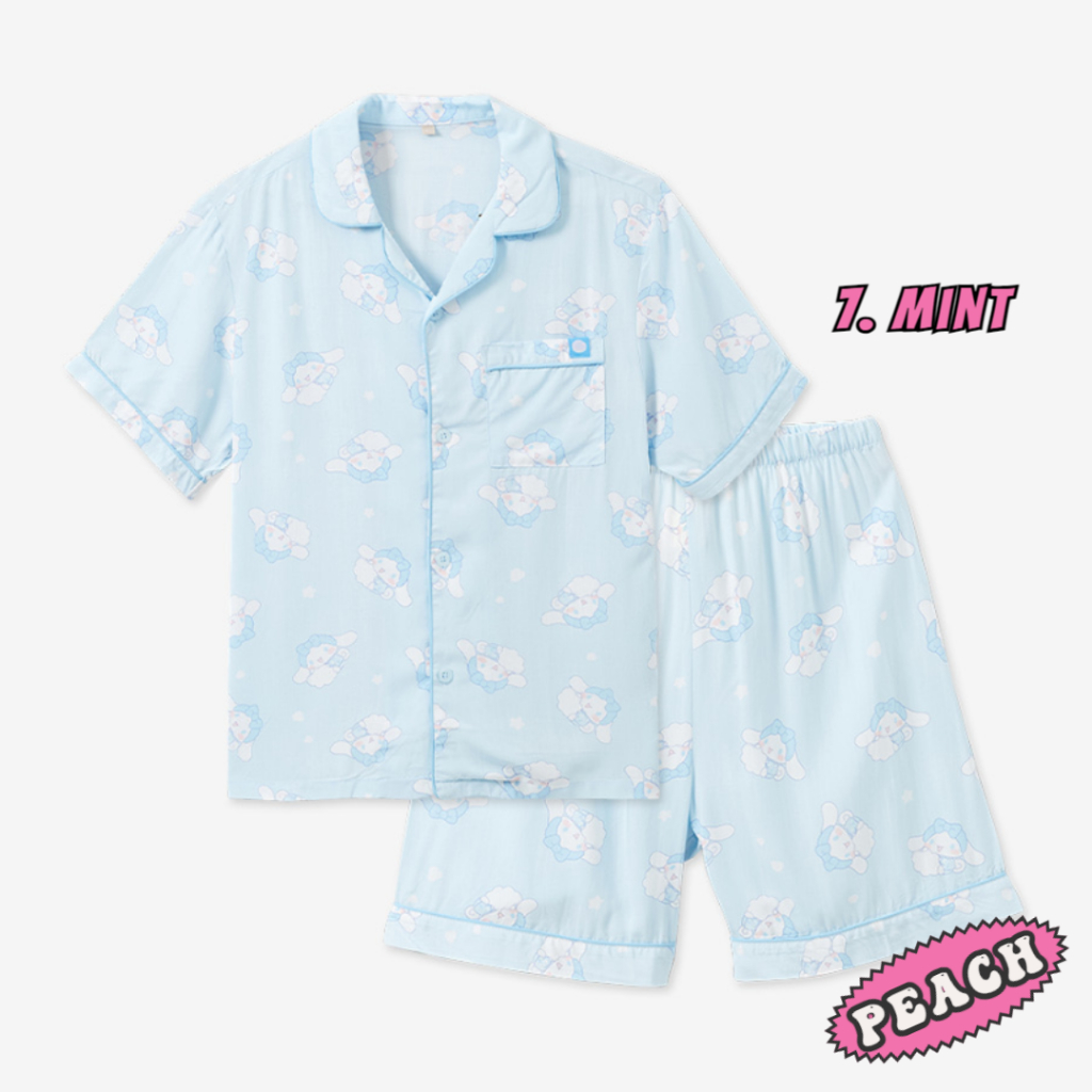 ★ SPAO★ Sanrio Characters Short Sleeve Pajamas MINT SPPPF SPAO x Sanrio Characters Short Sleeves Pajama Set Kuromi My