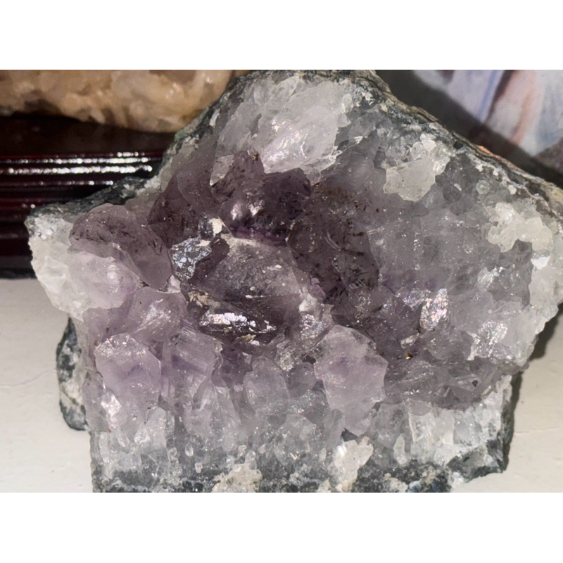 Amethyst cluster with Rutilated (1.58kg) | Shopee Philippines