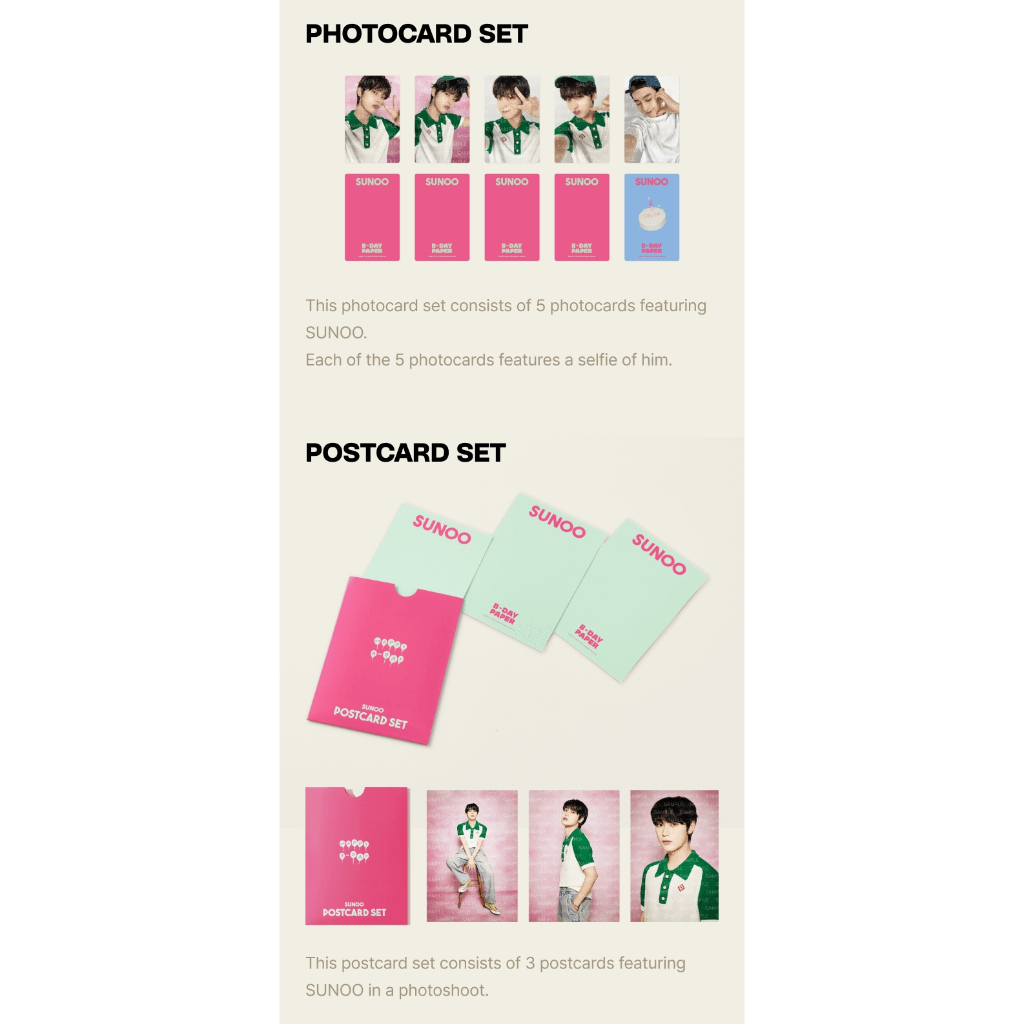 ENHYPEN [SUNOO] B-DAY PAPER | Shopee Philippines