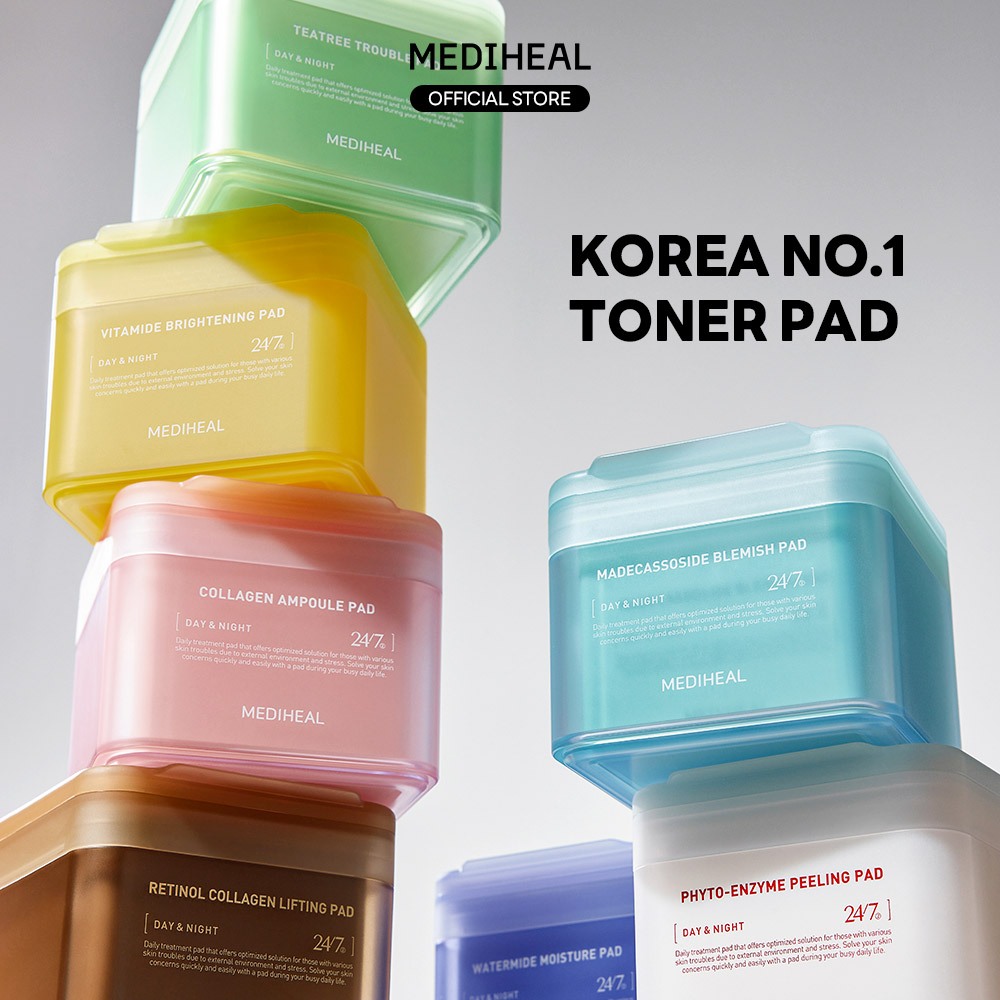 thumbnail interactive-video image 1 of Mediheal Madecosside Blemish Pad - 100 Pads, Korean Toner Mask For Acne 1 of 3