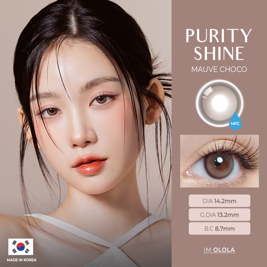 [OLOLA] Purity Shine Mauve Choco Contact Lens(2 different grades