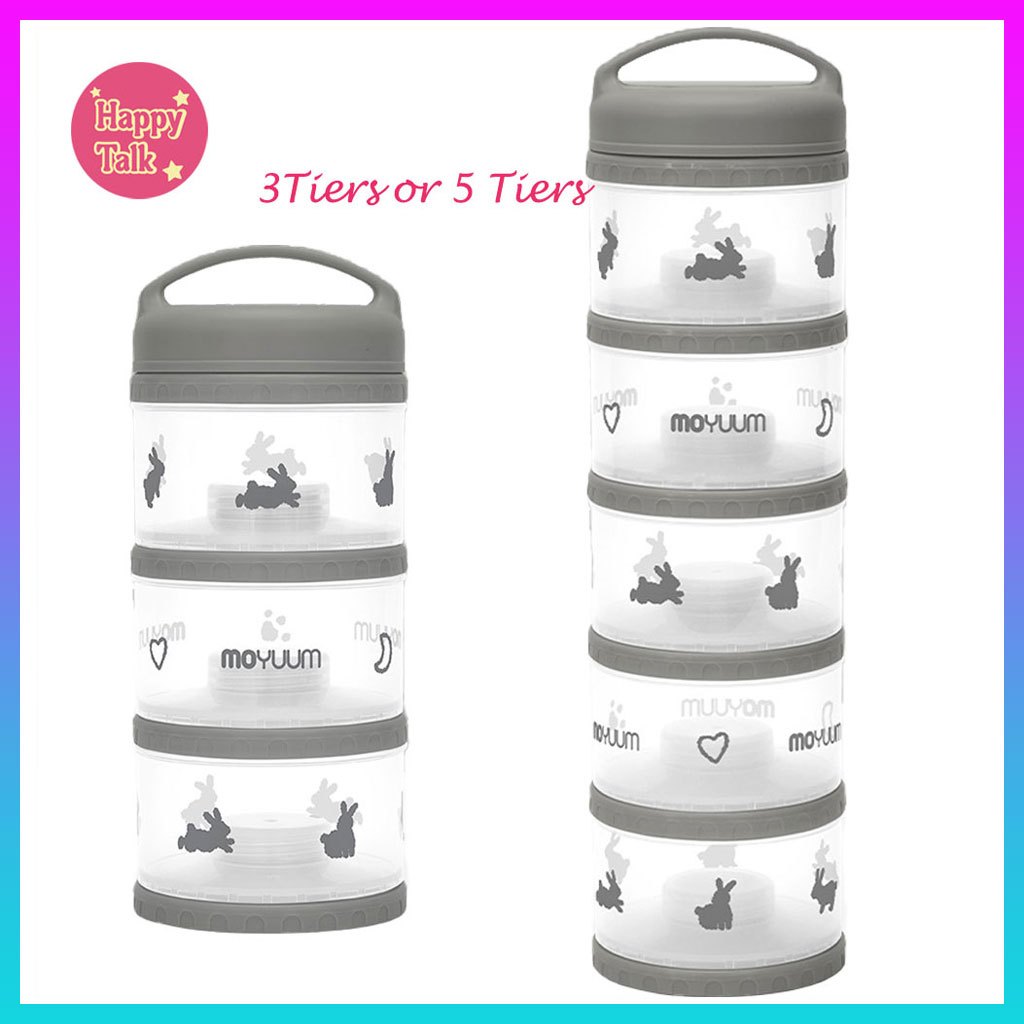 Moyuum Premium Milk Powder Dispenser, 3 Tiers and 5 Tiers Black Rabbit ...